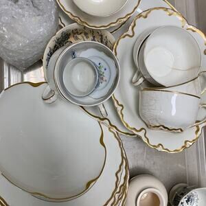 12+ Lbs Broken Chipped Cracked Vintage Bowls Plates Teacups China Ceramic Crafts